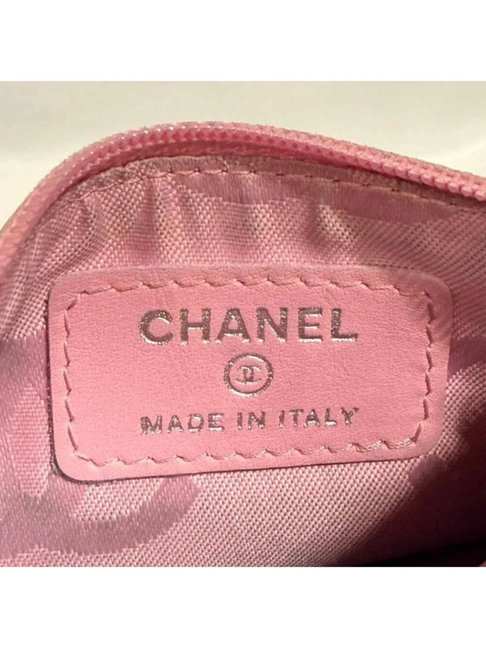 Chanel Coin Case Pouch CC Logo Pink - Picture 4 of 4